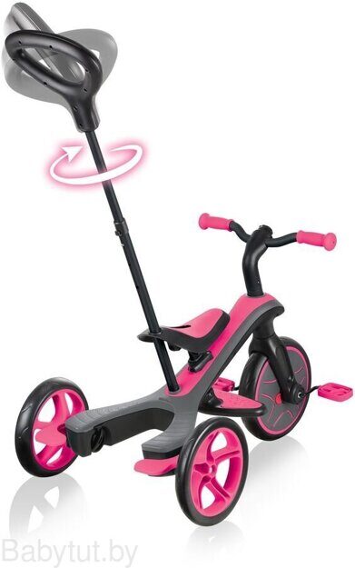 Велотрайк Globber Trike Explorer розовый